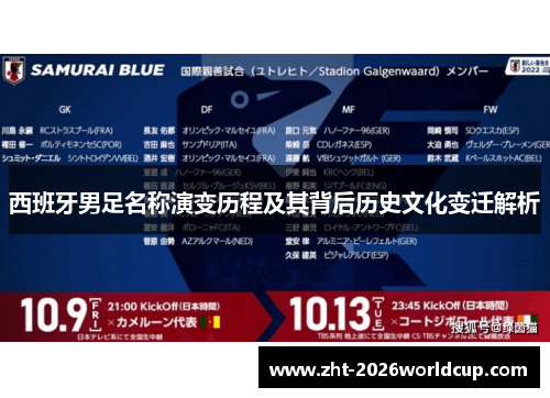 西班牙男足名称演变历程及其背后历史文化变迁解析 西班牙男足名称演变历程及其背后历史文化变迁解析